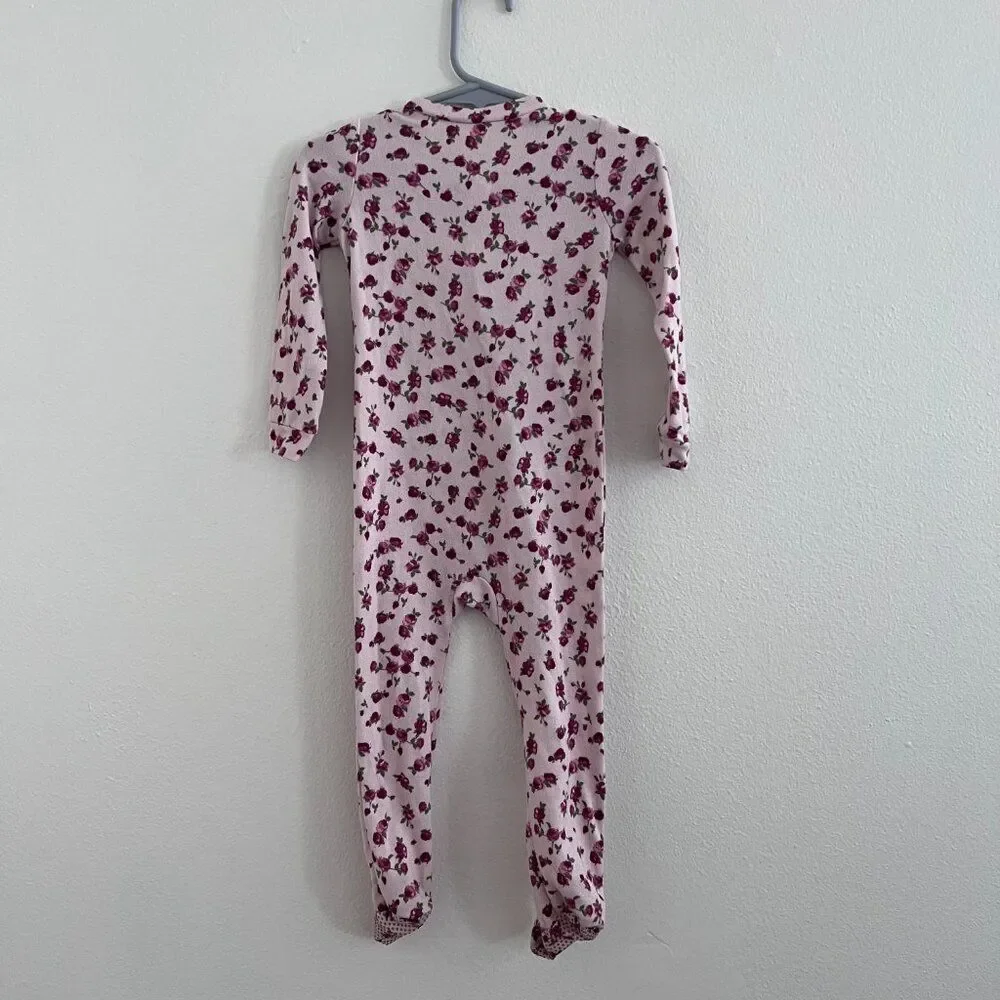Betsey Johnson Floral Footie Pajama Size 24 Months